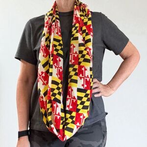Maryland State Flag Infinity Scarf Terrapins New With Tags NWT Route One Apparel